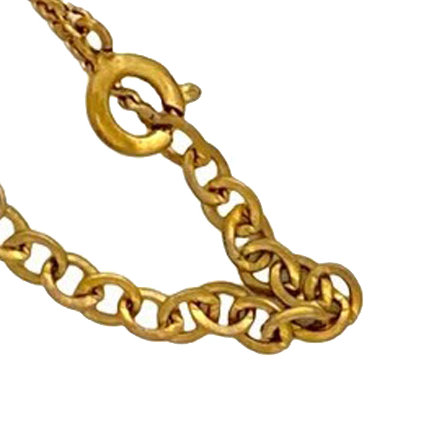 Gold Dior Gold Plated CD Logo Pendant Necklace