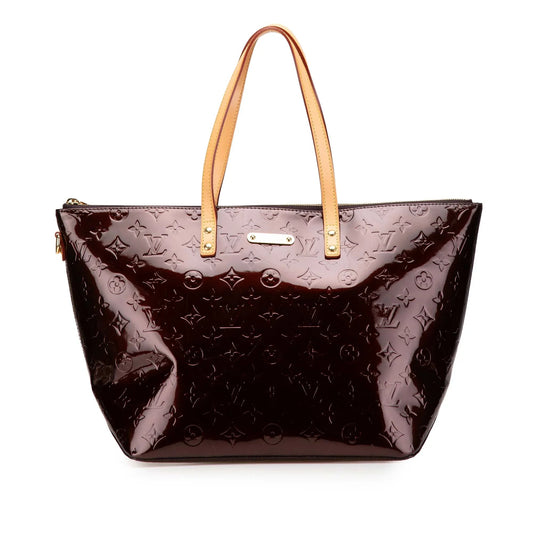 Purple Louis Vuitton Monogram Vernis Bellevue GM Tote Bag