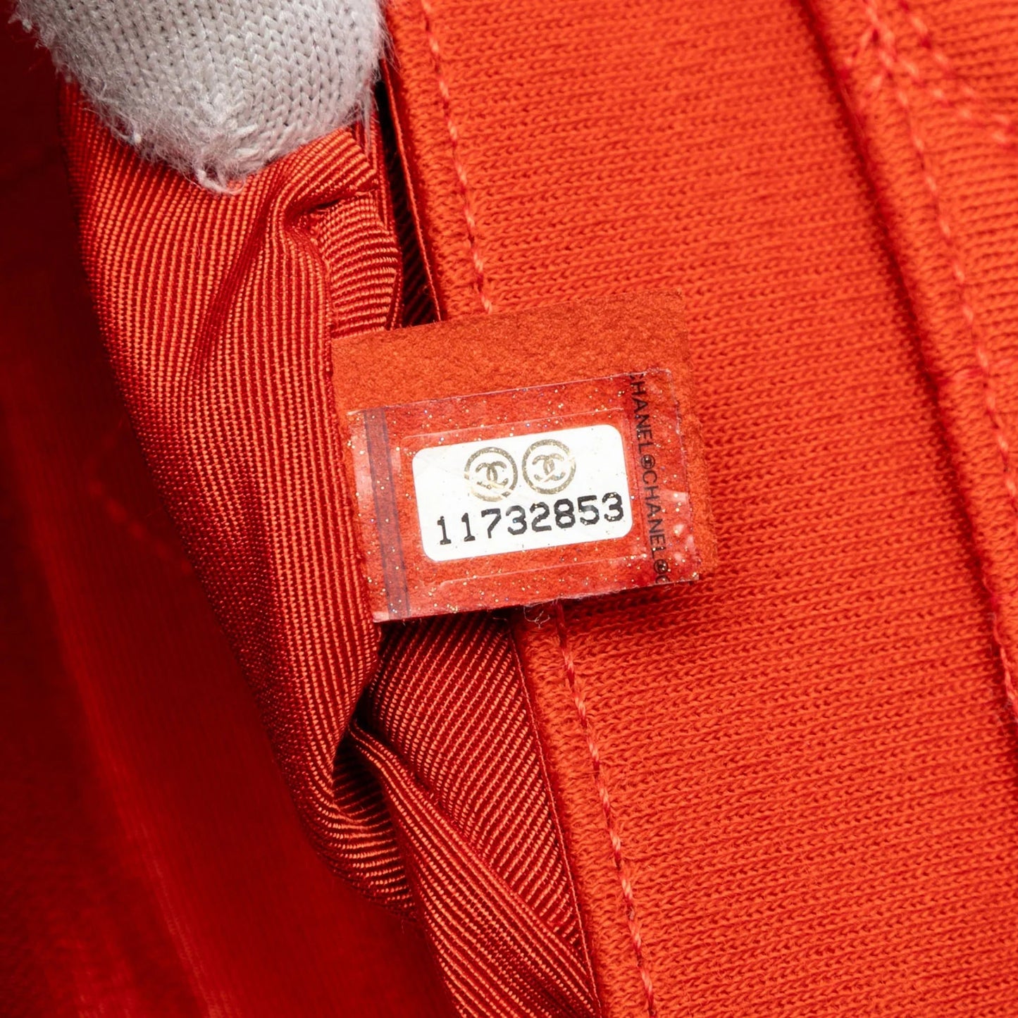 Orange Chanel Reissue 2.55 Quilted Jersey Coco Croc Double Flap 225 Shoulder Bag