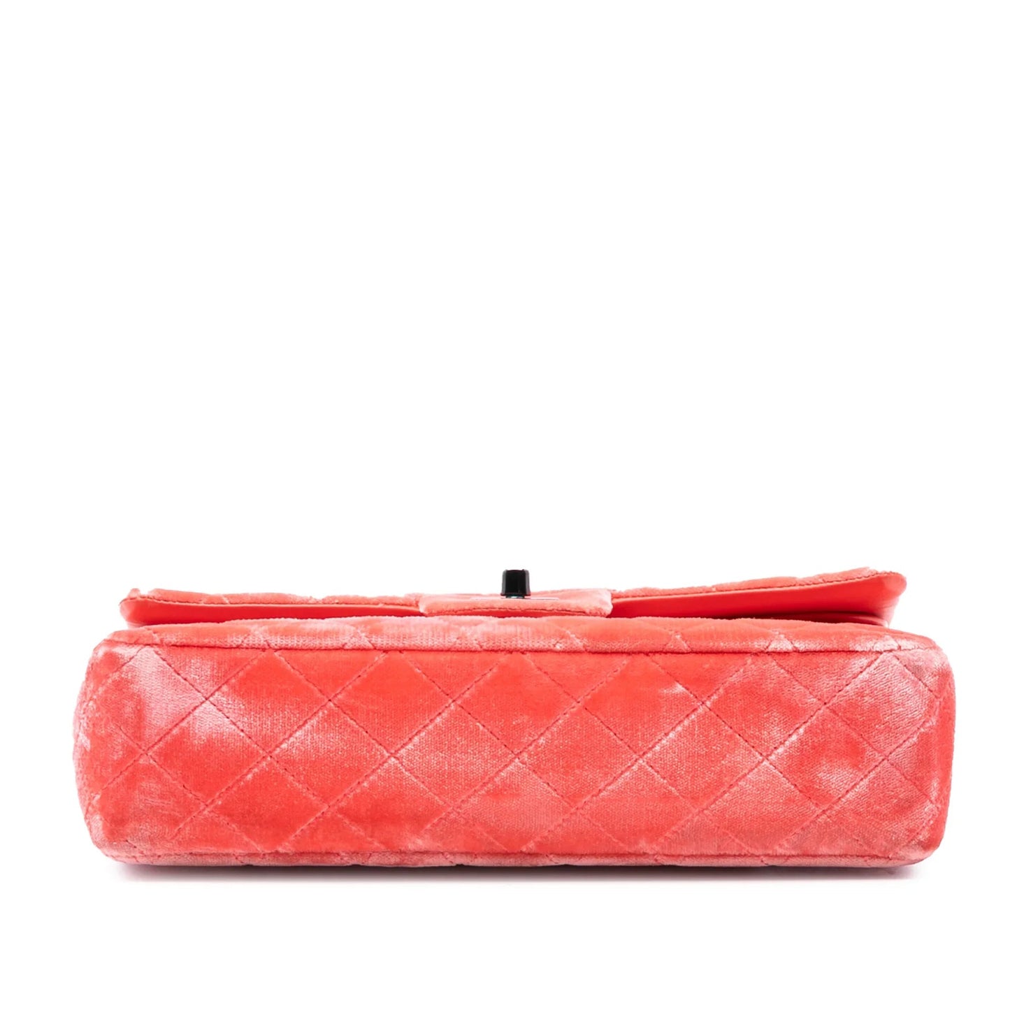 Red Chanel Medium Classic Velvet Double Flap Shoulder Bag