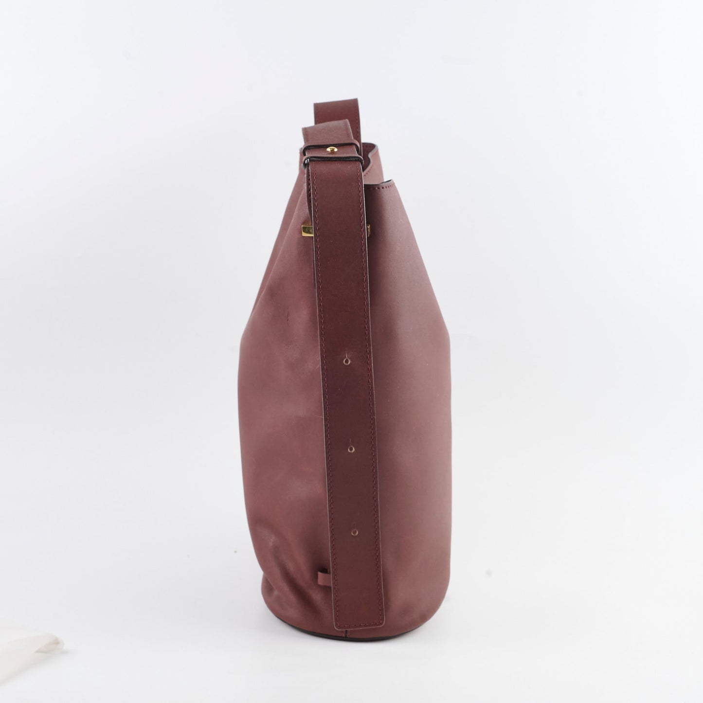 Luxury CELINE   Bucket Bag Burgundy