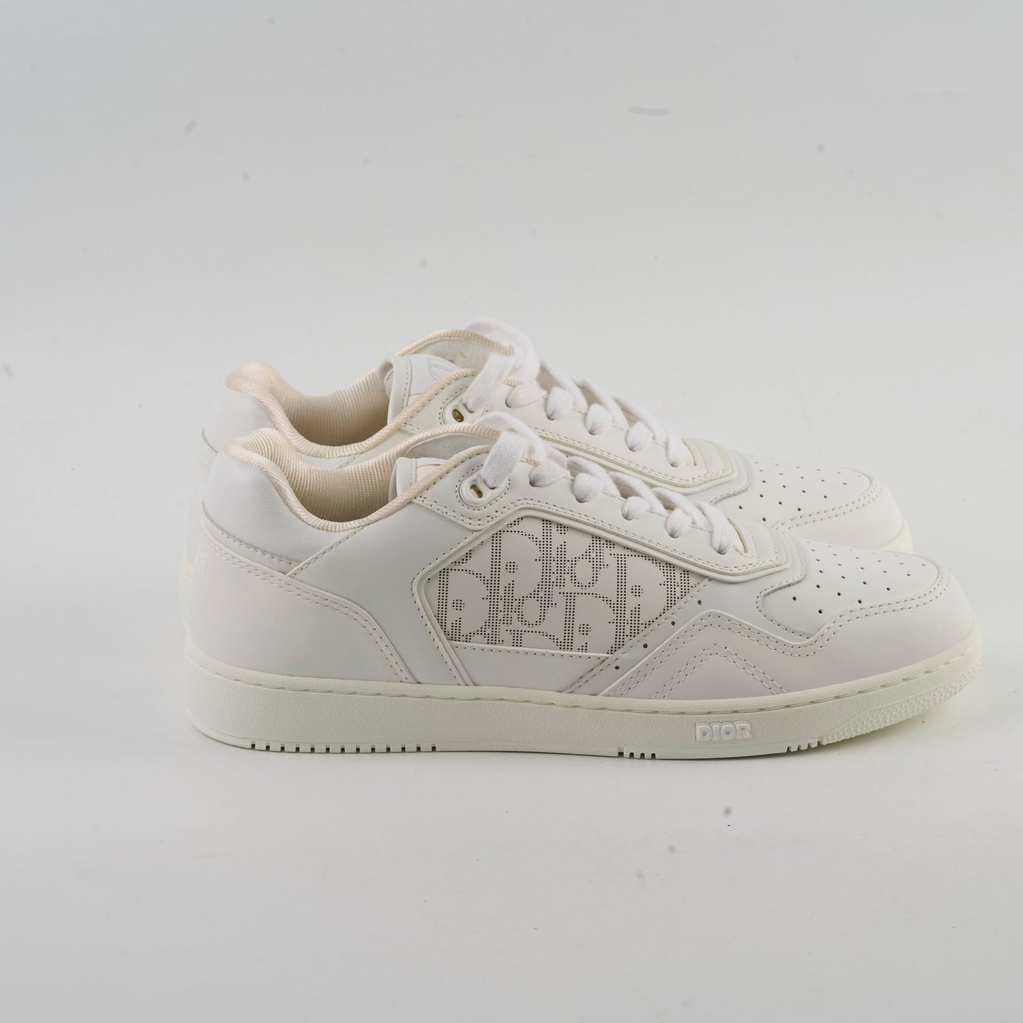 Christian Dior Men's Leather B27 Low Top Sneakers White Size 43