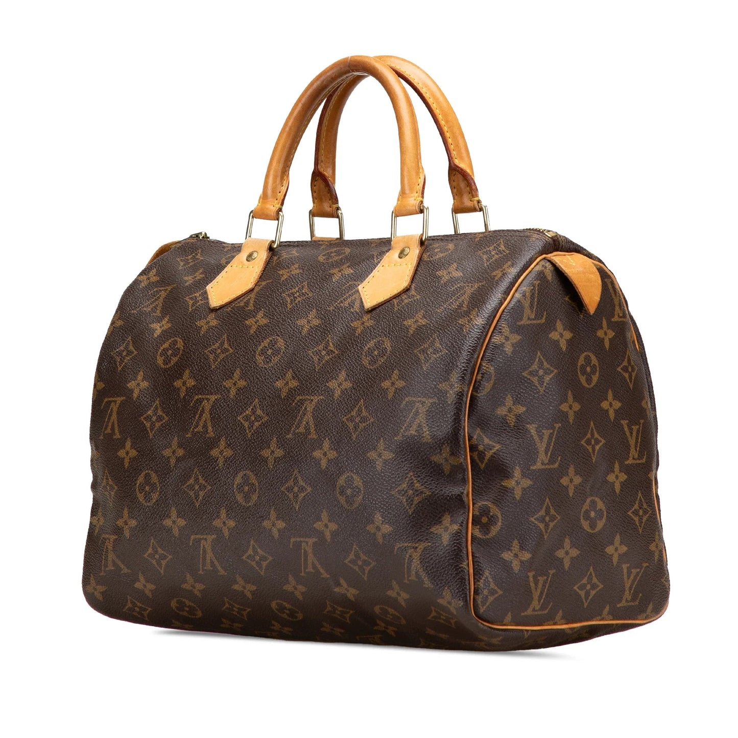 Brown Louis Vuitton Monogram Speedy 30 Boston Bag