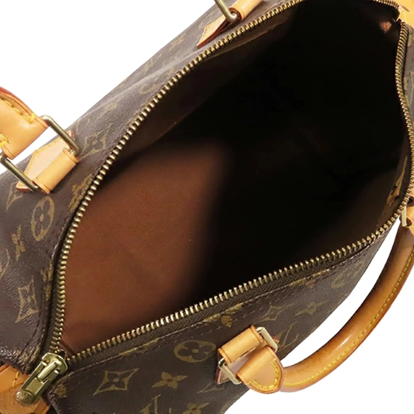 Brown Louis Vuitton Monogram Speedy 30 Boston Bag