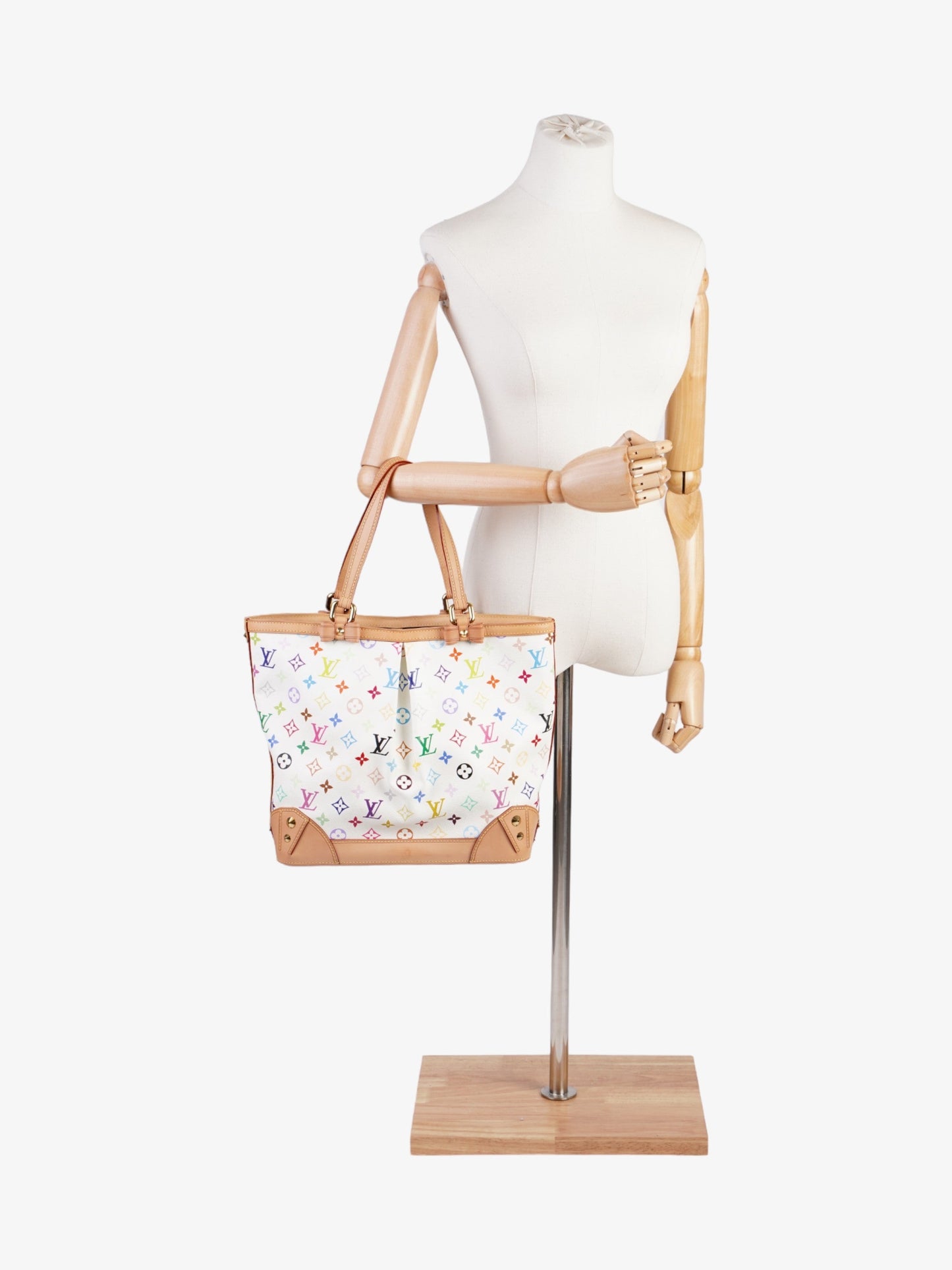 Louis Vuitton Sharleen White Multicoloured Monogram Coated Canvas GM