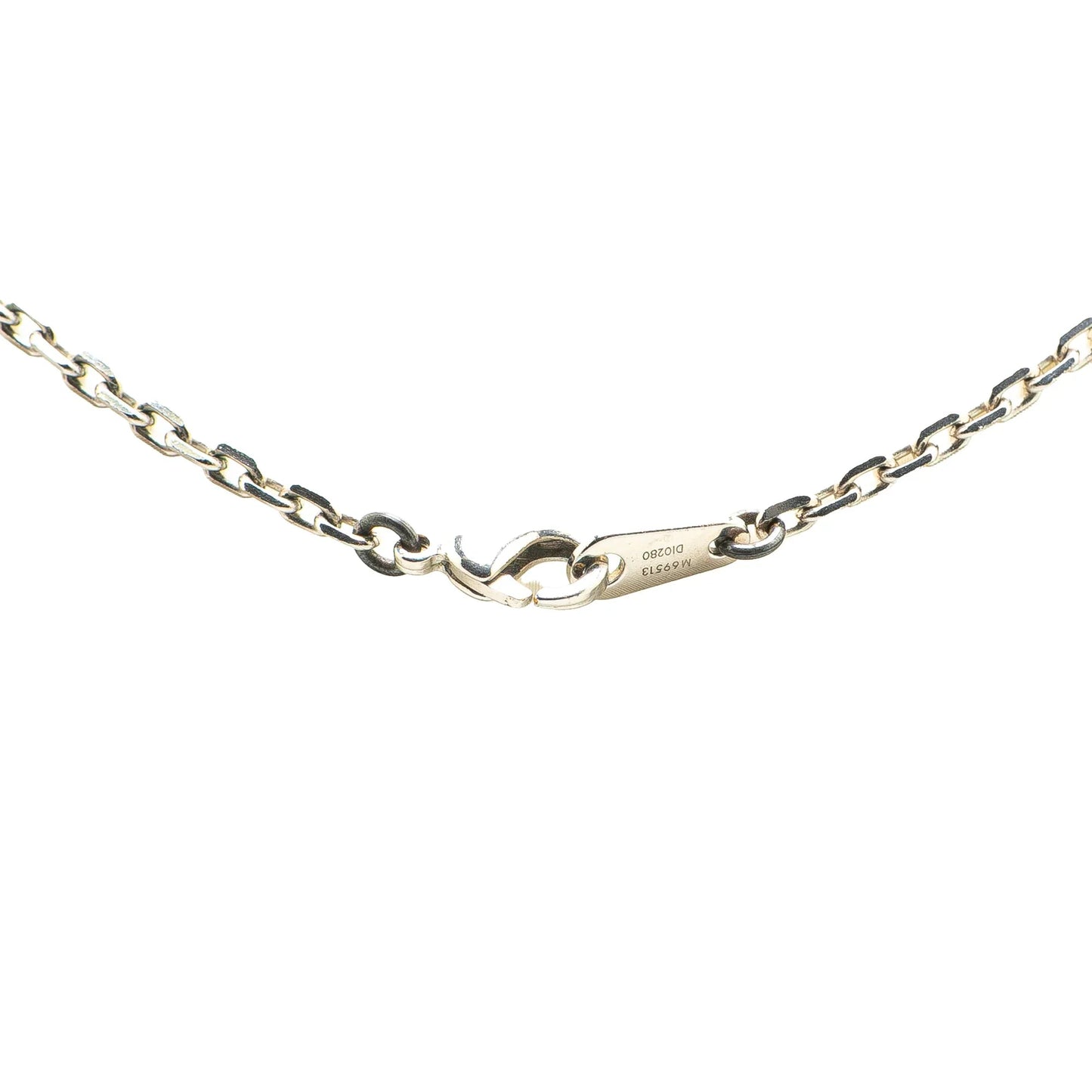 Silver Louis Vuitton Silver Collier Dandy Necklace