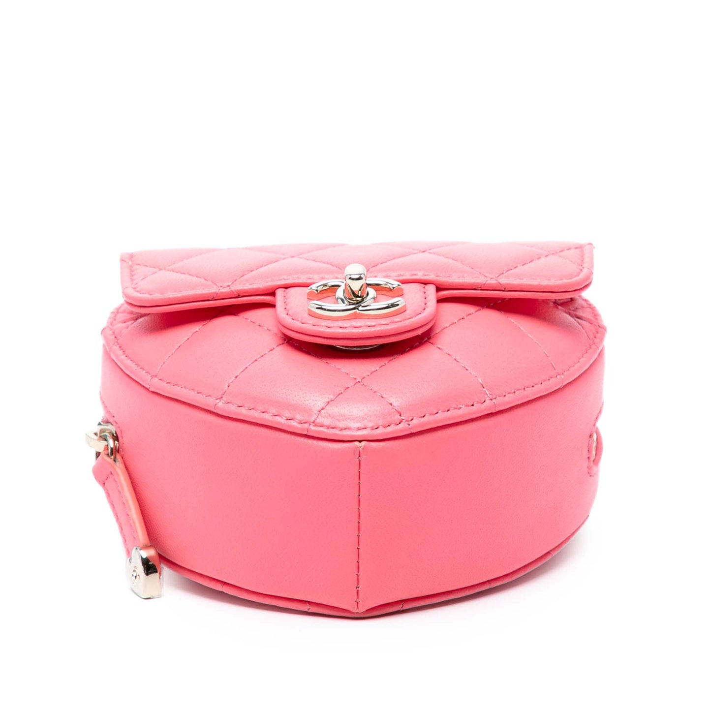 Pink Chanel Mini Lambskin CC in Love Heart Crossbody