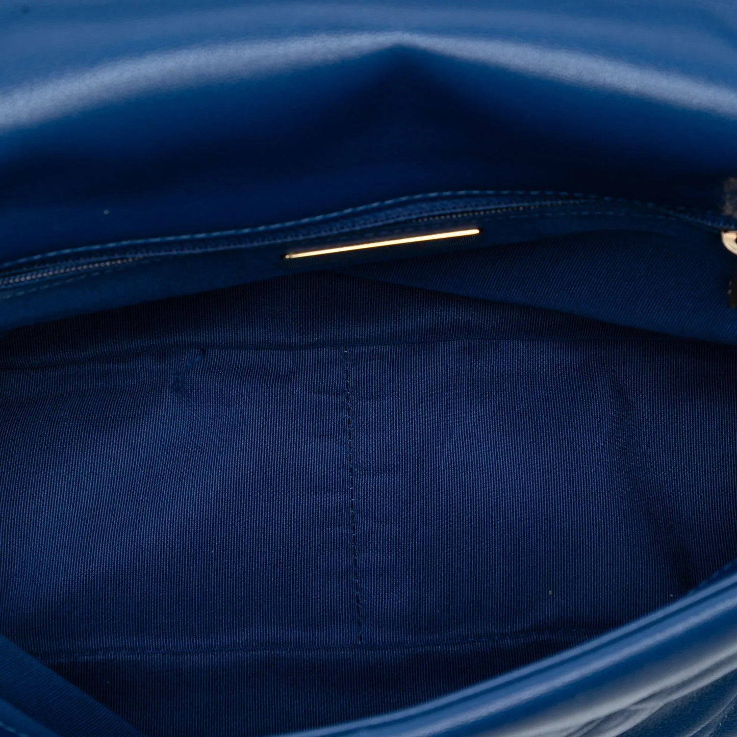 Blue Chanel Large Lambskin 19 Flap Satchel