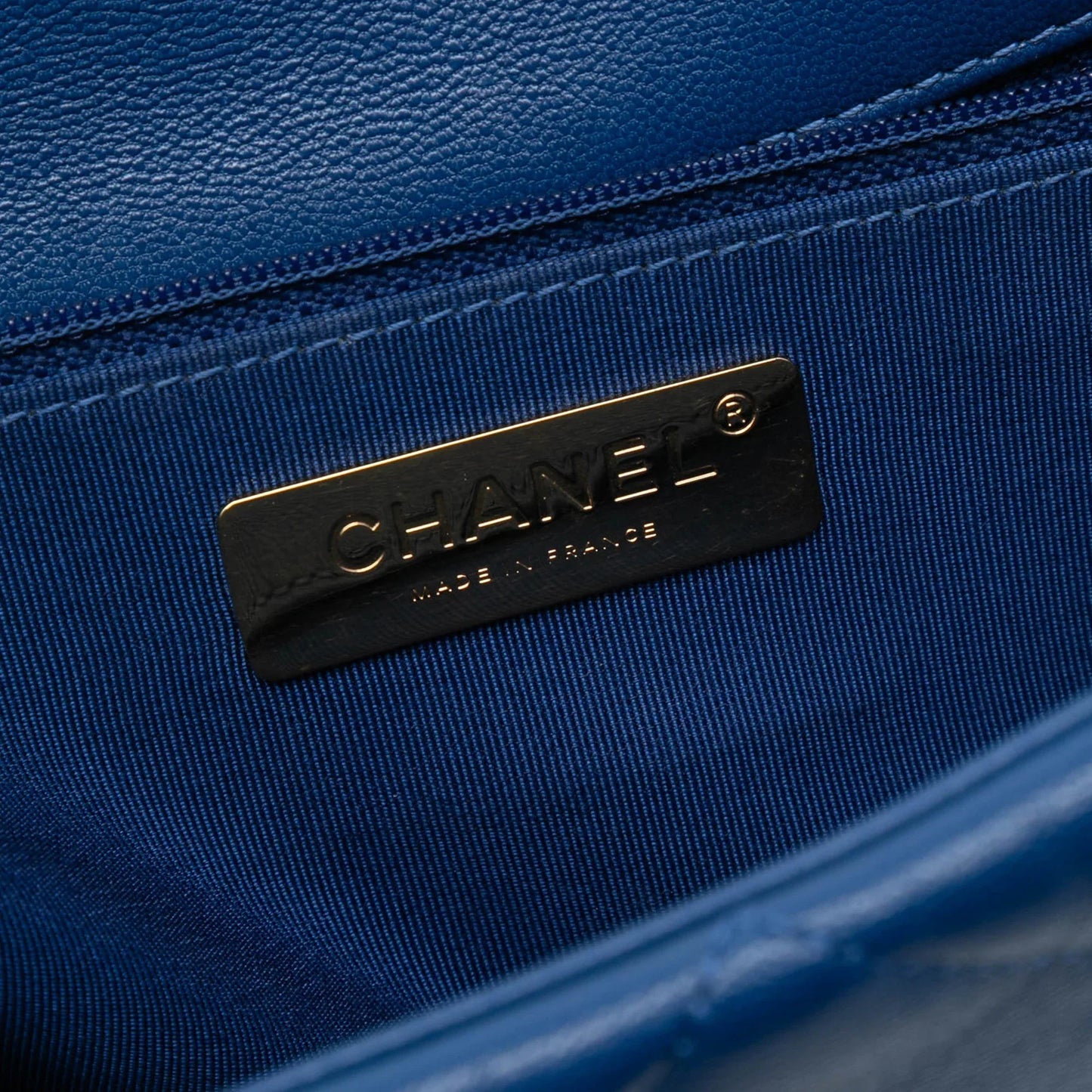 Blue Chanel Large Lambskin 19 Flap Satchel