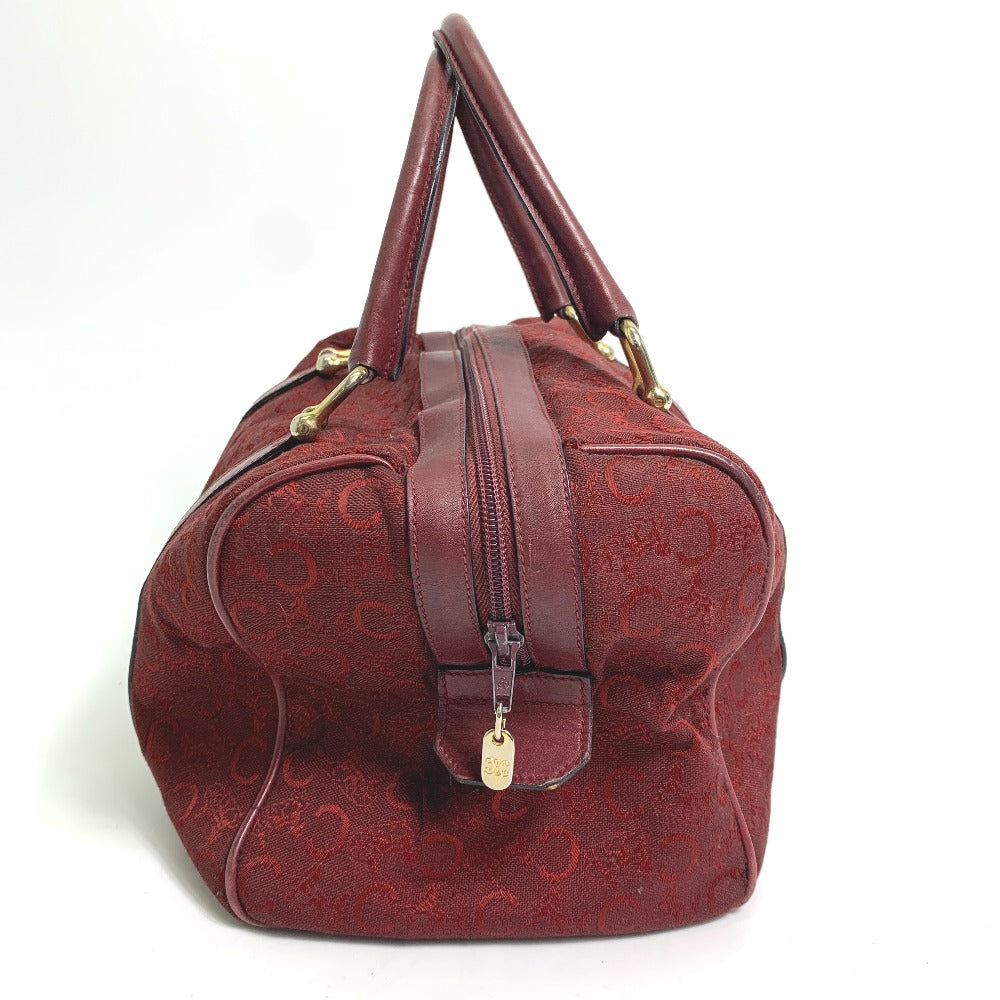 CELINE Boston Duffel bag Canvas / leather Red C Macadam Carriage   Women