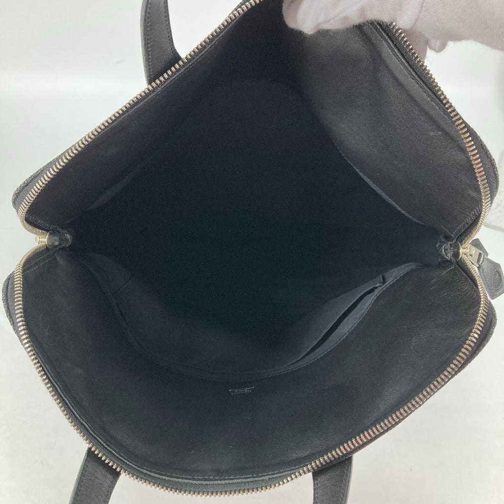 HERMES Tote Bag Toile H, Leather black Sacquibou PM mens  d