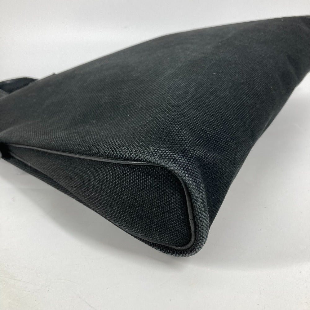 HERMES Tote Bag Toile H, Leather black Sacquibou PM mens  d
