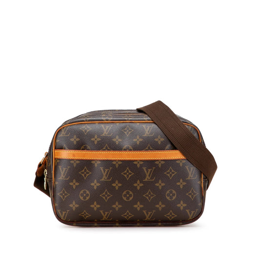 Brown Louis Vuitton Monogram Reporter PM Crossbody Bag