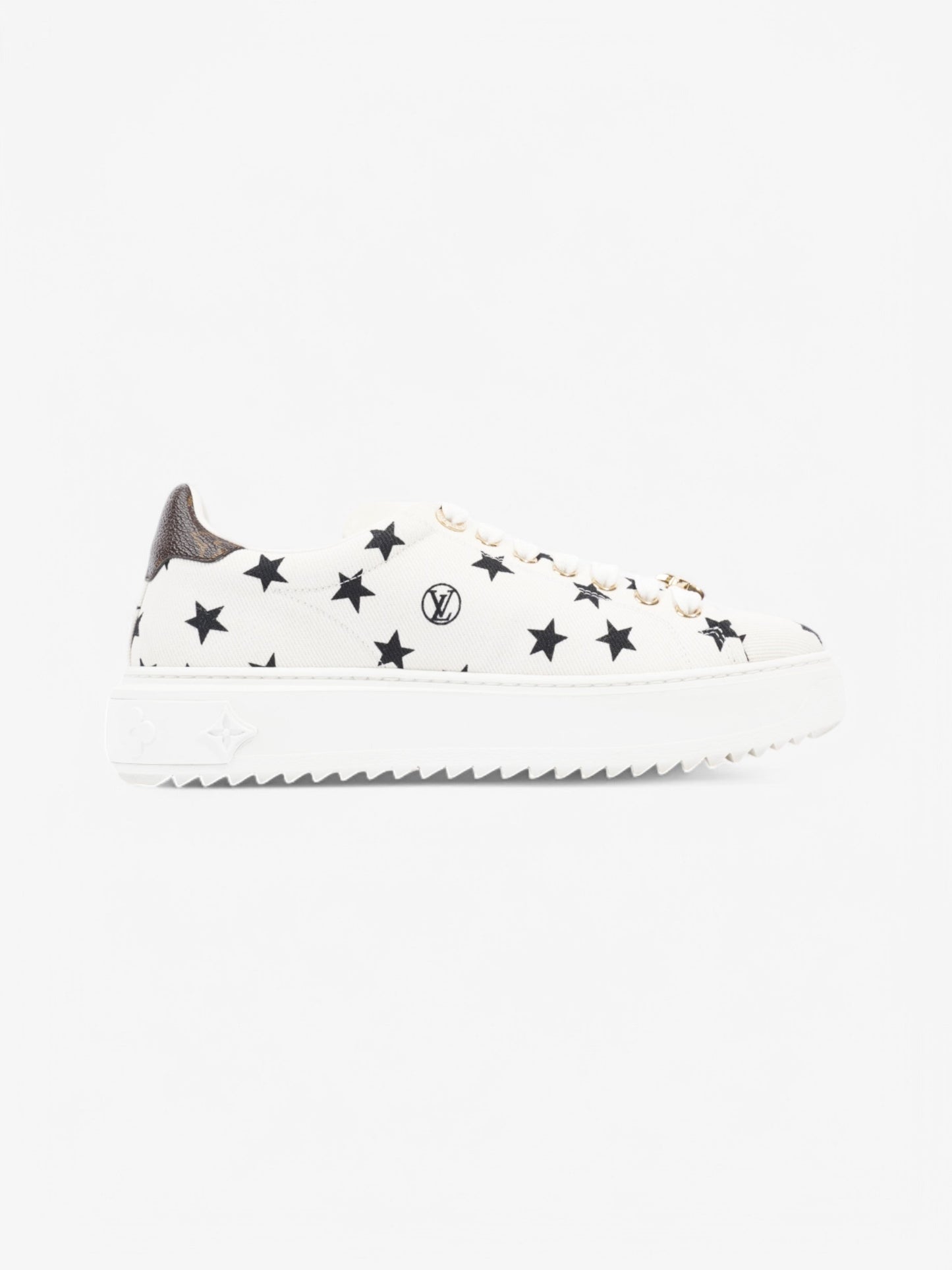 Louis Vuitton Time Out Star Sneakers White  / Black / Monogram Canvas EU 38 UK 5