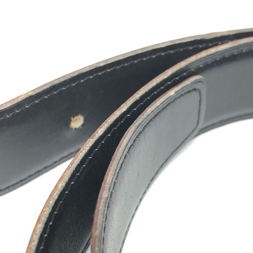 HERMES belt Boxcalf, Epsom Brown Punching H logo Women 65  d