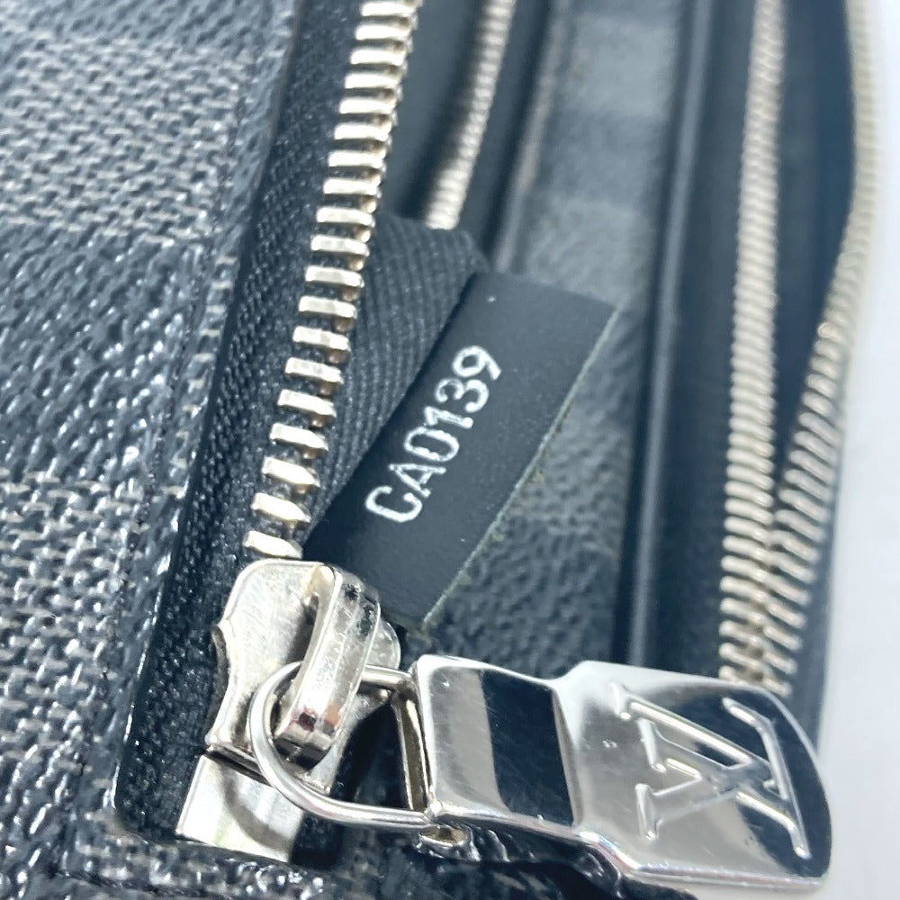 LOUIS VUITTON business bag N60182 Damier Grafitto Canvas black Damier Grafitte Alpha clutch unisex(Unisex)  d