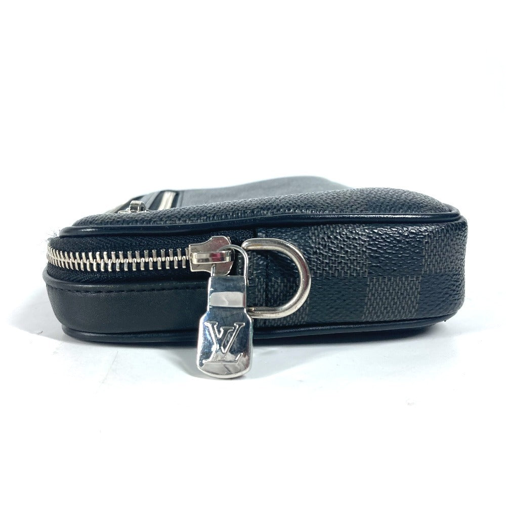 LOUIS VUITTON business bag N60182 Damier Grafitto Canvas black Damier Grafitte Alpha clutch unisex(Unisex)  d