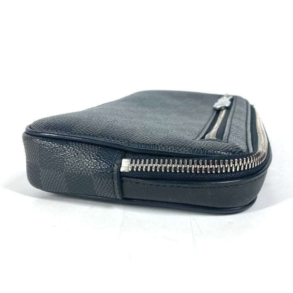 LOUIS VUITTON business bag N60182 Damier Grafitto Canvas black Damier Grafitte Alpha clutch unisex(Unisex)  d