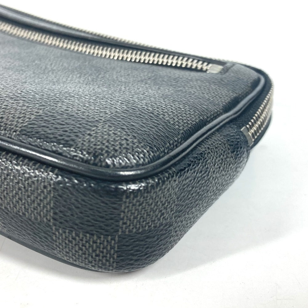 LOUIS VUITTON business bag N60182 Damier Grafitto Canvas black Damier Grafitte Alpha clutch unisex(Unisex)  d