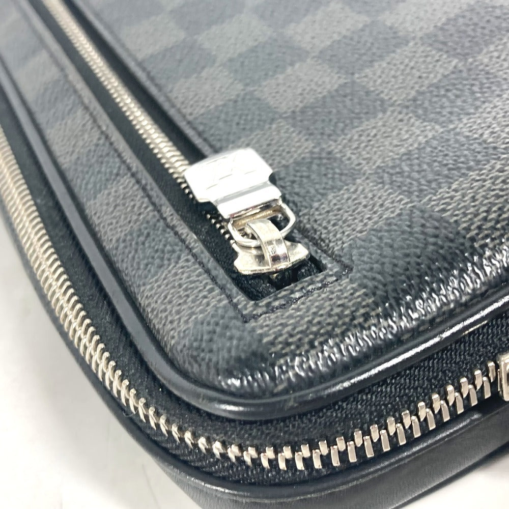 LOUIS VUITTON business bag N60182 Damier Grafitto Canvas black Damier Grafitte Alpha clutch unisex(Unisex)  d