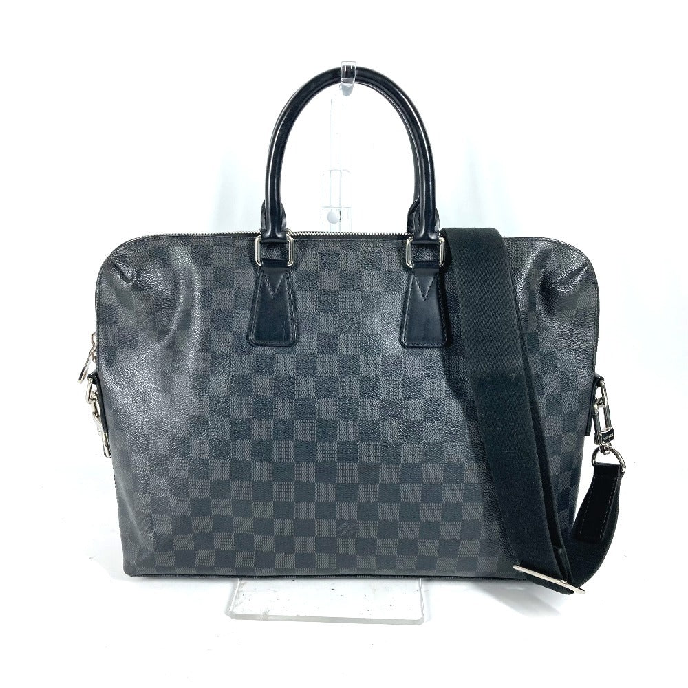 LOUIS VUITTON Business bag N48224 Damier Grafitto Canvas black Damier Grafitte Porte Document Jules PDJ mens  d