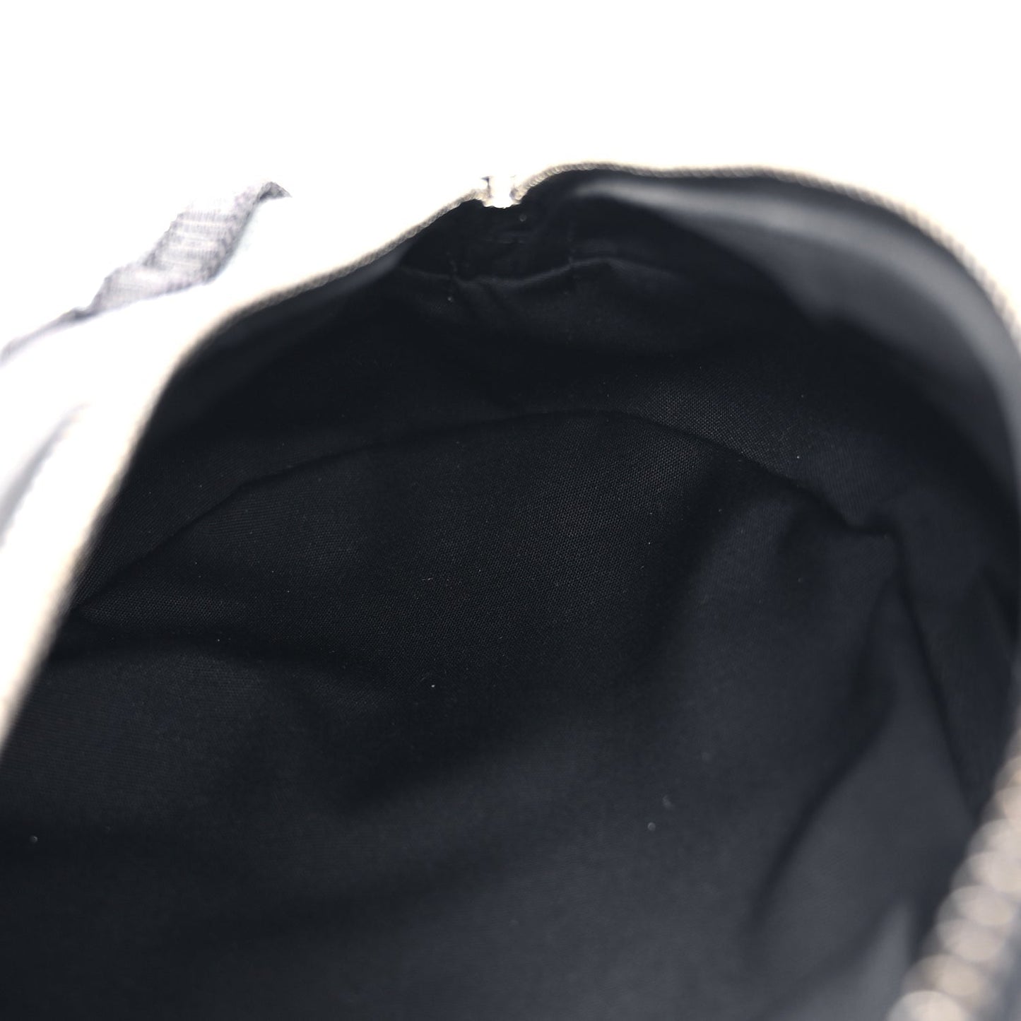 Christian Dior Grained Calfskin Oblique Scarab Sling Bag Blue Black