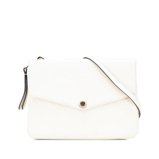 White Louis Vuitton Monogram Empreinte Twice Crossbody Bag