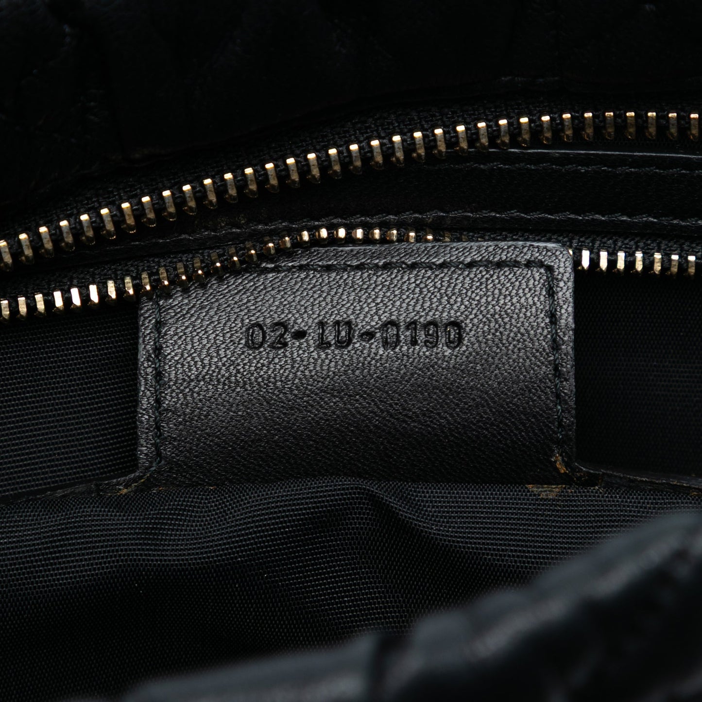 Black Dior Calfskin Cannage Rose Clutch