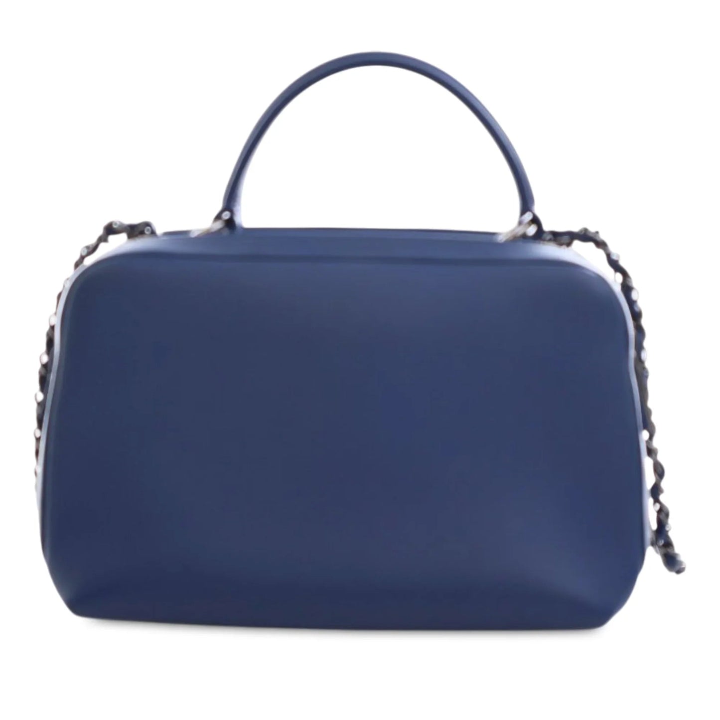 Blue Chanel Medium Calfskin Trendy CC Bowling Bag Satchel