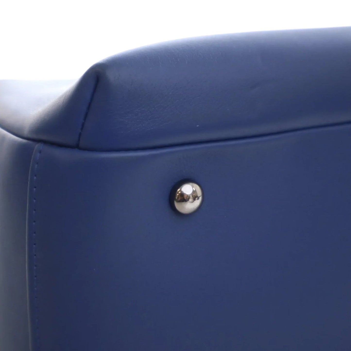 Blue Chanel Medium Calfskin Trendy CC Bowling Bag Satchel