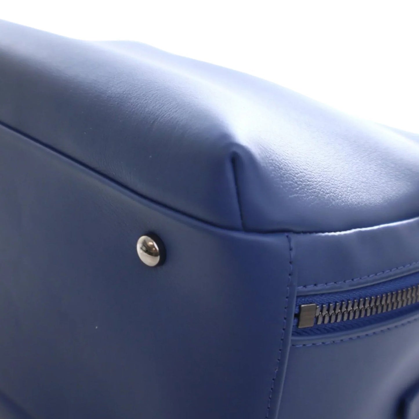Blue Chanel Medium Calfskin Trendy CC Bowling Bag Satchel