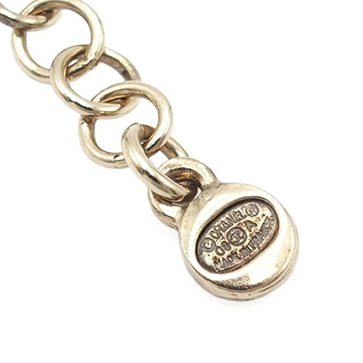 Gold Chanel CC Gold Plated Acorn Pendant Necklace
