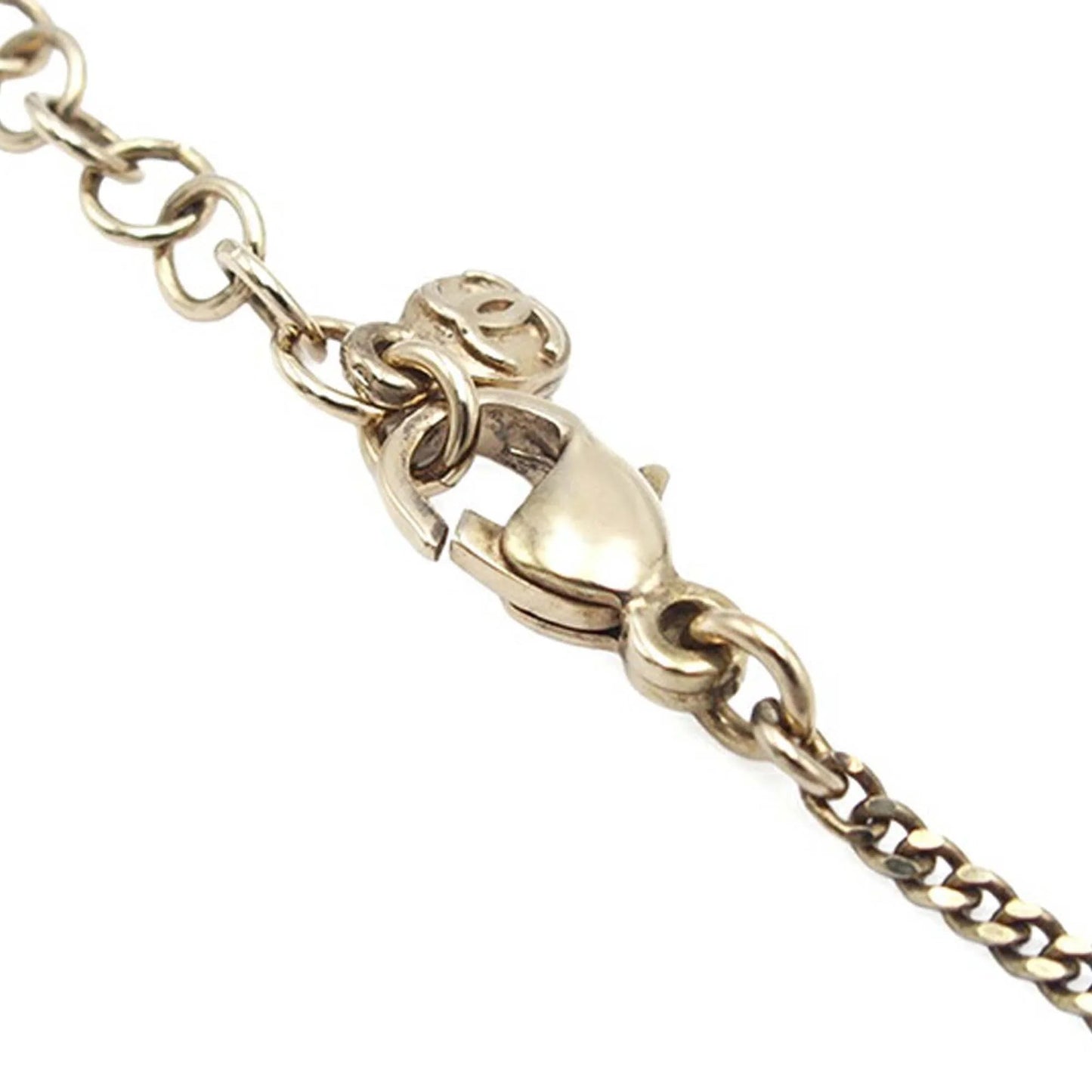 Gold Chanel CC Gold Plated Acorn Pendant Necklace