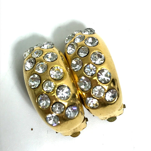 CHANEL Earring metal gold   Rhinestone Women