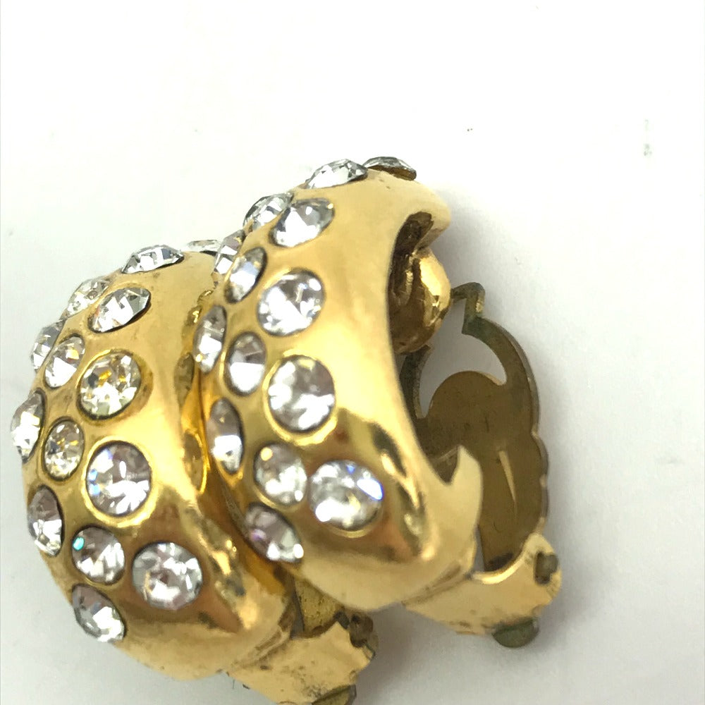 CHANEL Earring metal gold   Rhinestone Women