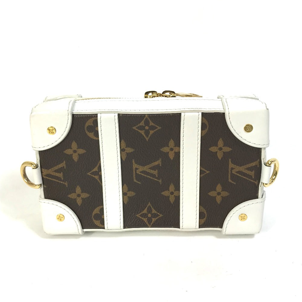 LOUIS VUITTON Shoulder Bag M80102 Leather, Monogram Canvas white LVxNBA Soft Trunk Phone Box mens