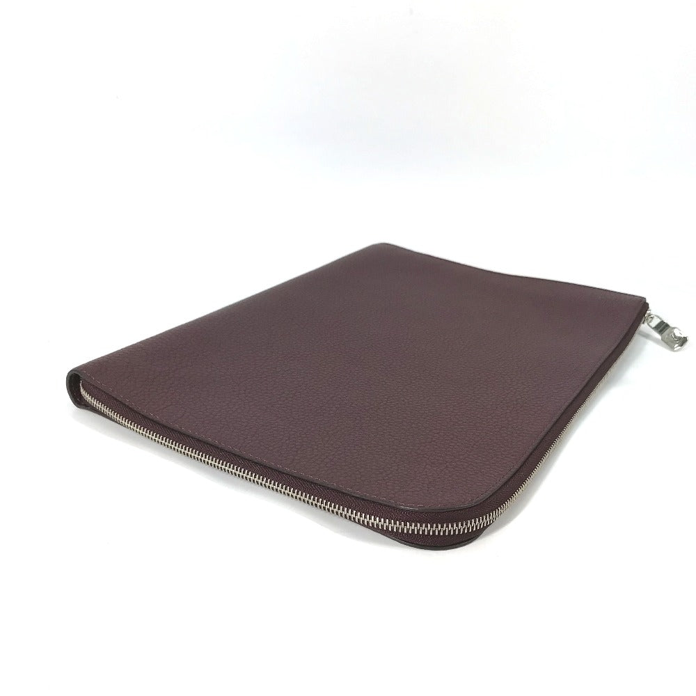 LOUIS VUITTON Clutch bag M53217 Taurillon Clemence Leather Brown Pochette Jules GM mens  d