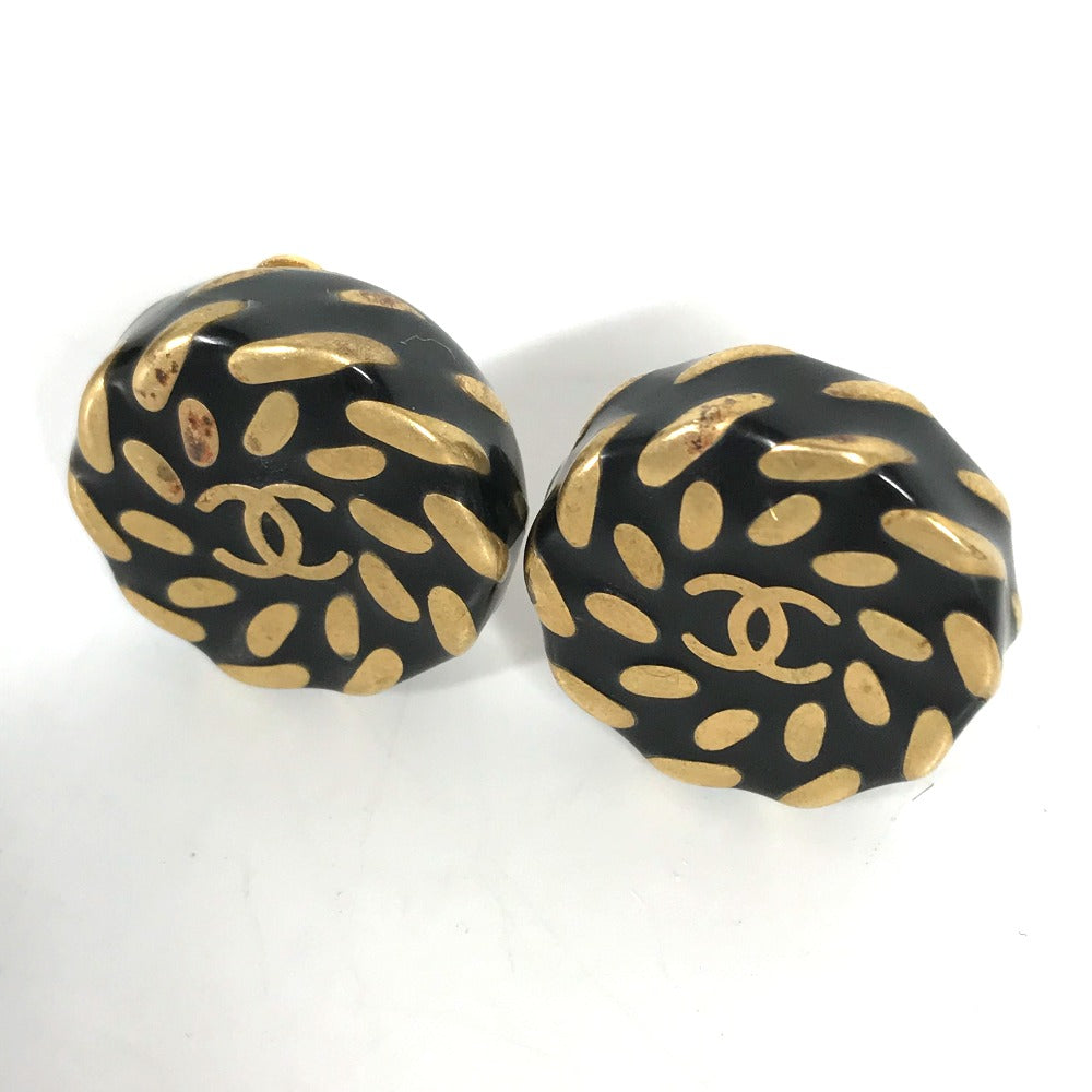 CHANEL Earring Gold Plated gold 97A   CC COCO Mark Women