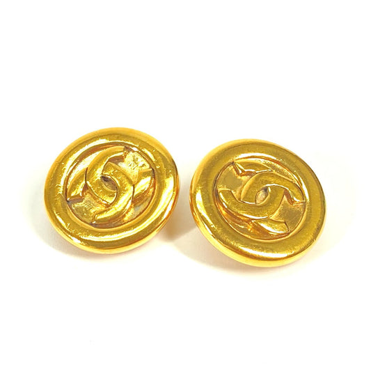 CHANEL Earring metal gold   Deca COCO Mark CC