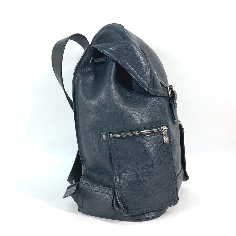 LOUIS VUITTON Backpack M54960 Utah leather Navy Utah Canyon Backpack mens  d
