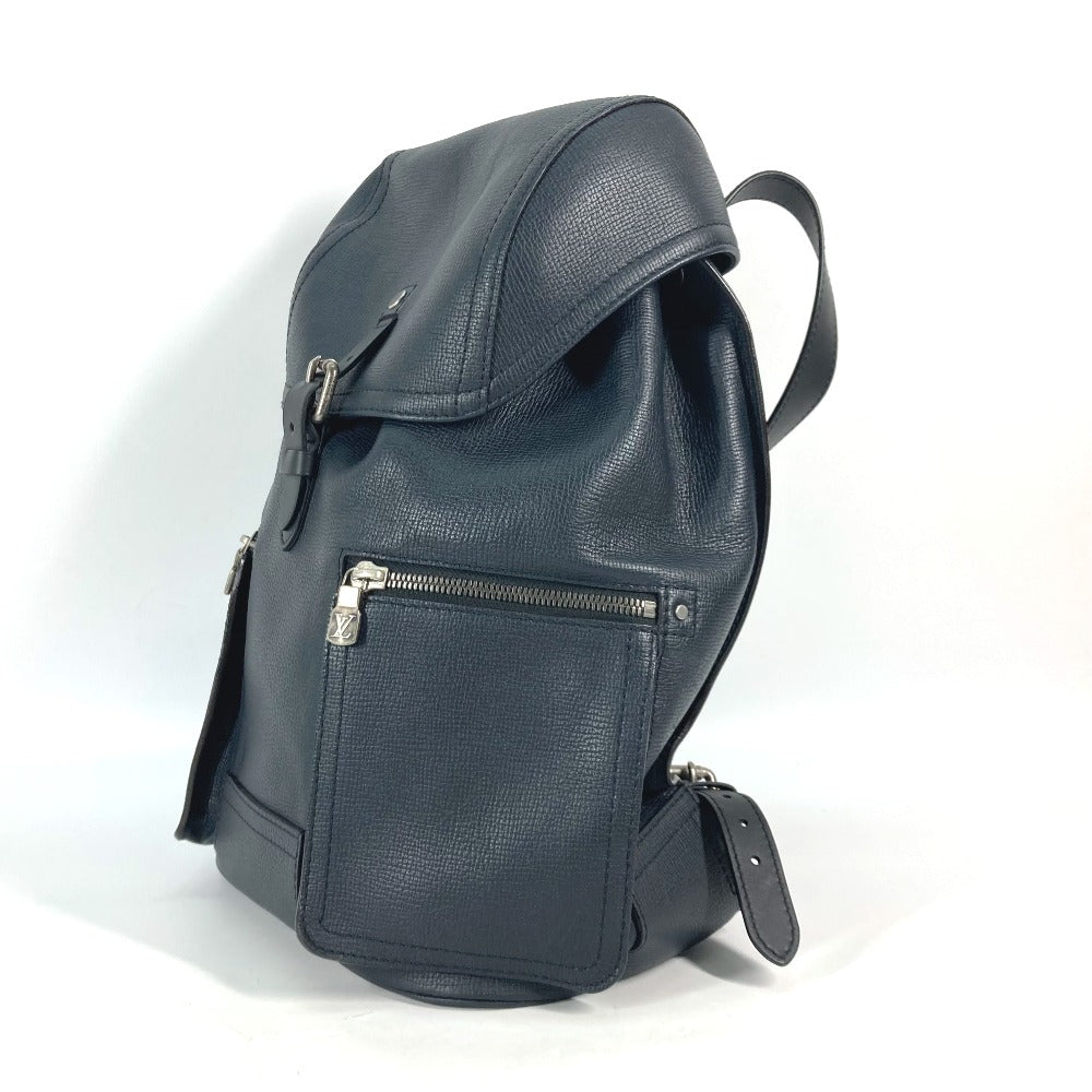 LOUIS VUITTON Backpack M54960 Utah leather Navy Utah Canyon Backpack mens  d
