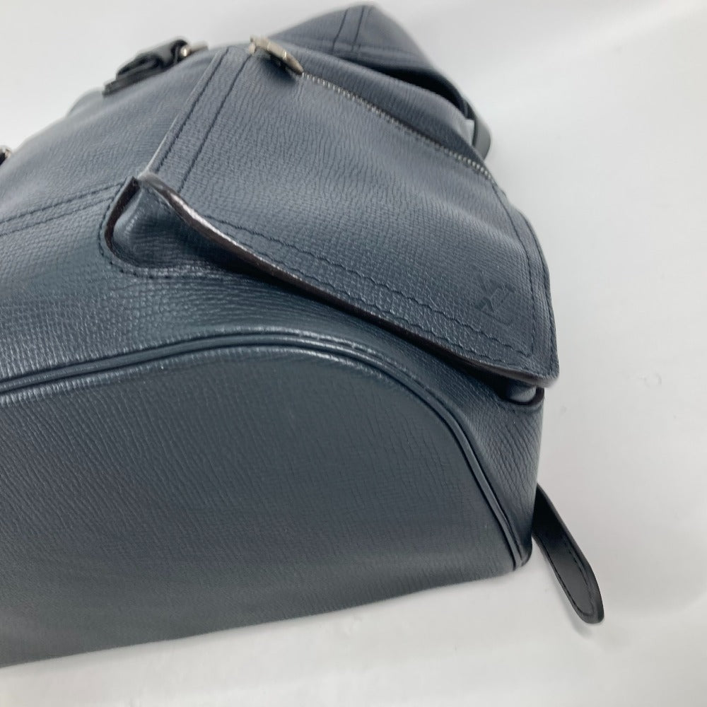 LOUIS VUITTON Backpack M54960 Utah leather Navy Utah Canyon Backpack mens  d