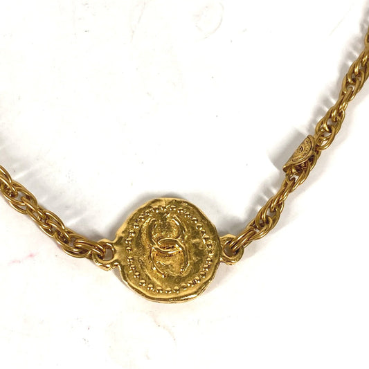 CHANEL Necklace metal gold   CC COCO Mark Coin