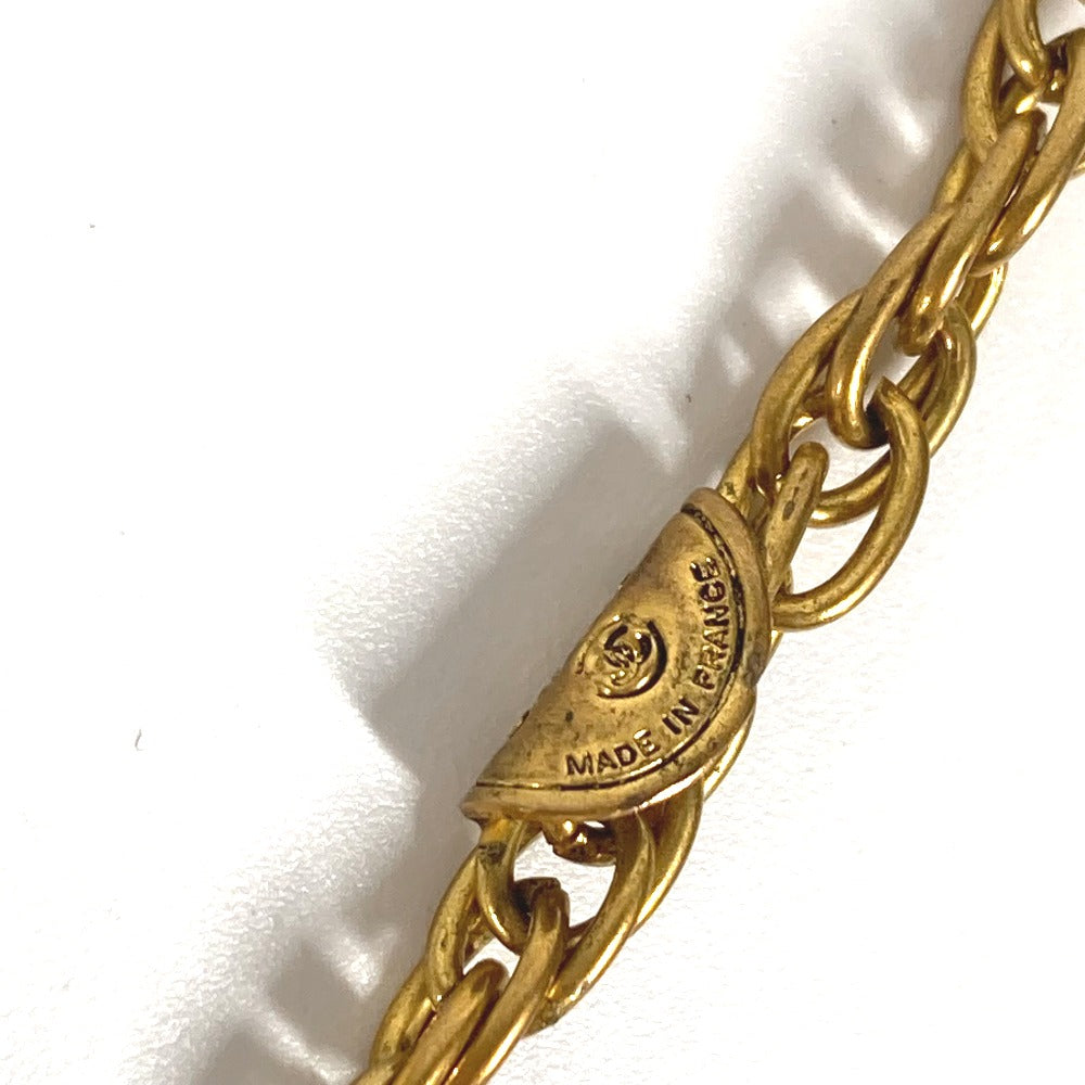 CHANEL Necklace metal gold   CC COCO Mark Coin
