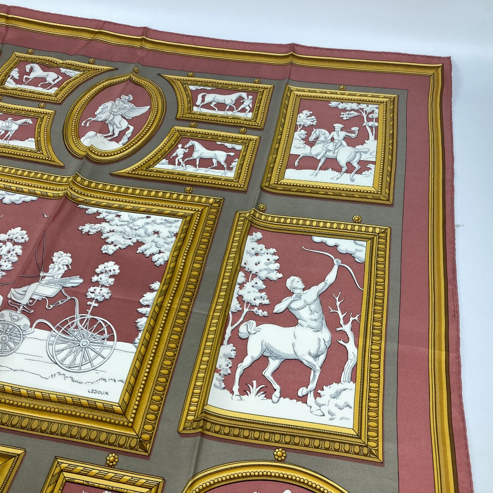 HERMES scarf silk pink Wedgwood WEDGWOOD Women  d