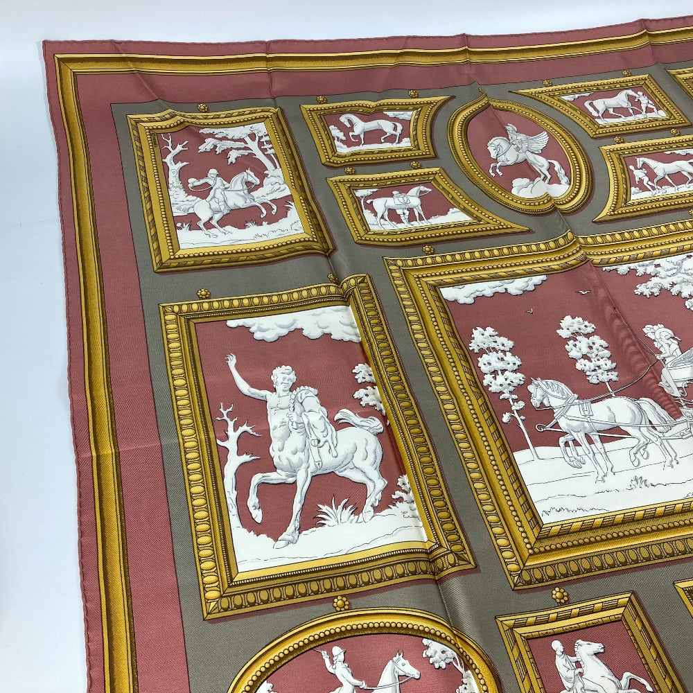 HERMES scarf silk pink Wedgwood WEDGWOOD Women  d