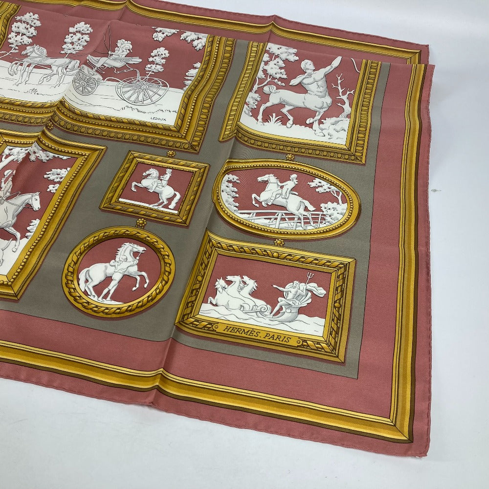 HERMES scarf silk pink Wedgwood WEDGWOOD Women  d