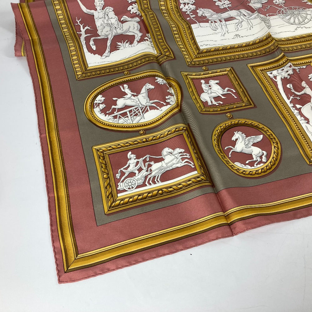 HERMES scarf silk pink Wedgwood WEDGWOOD Women  d
