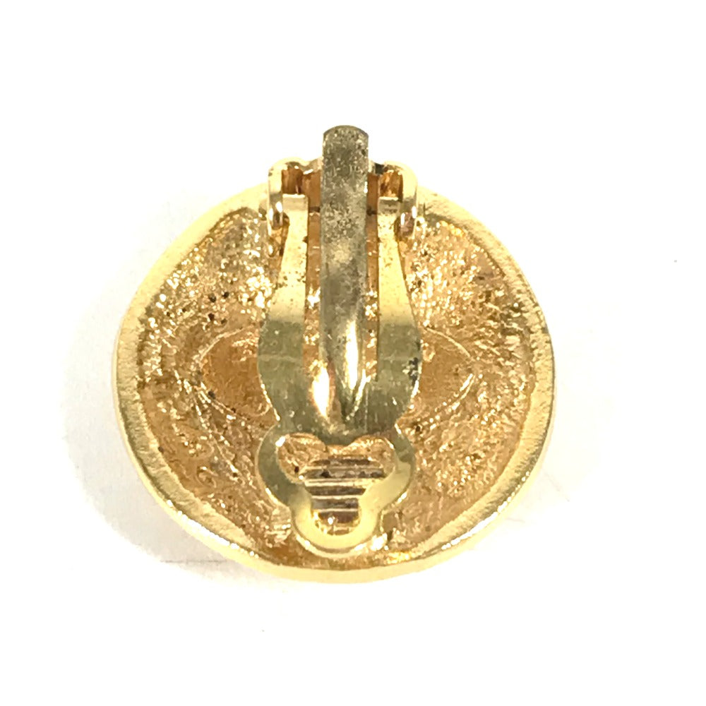 CHANEL Earring metal gold   CC COCO Mark logo round