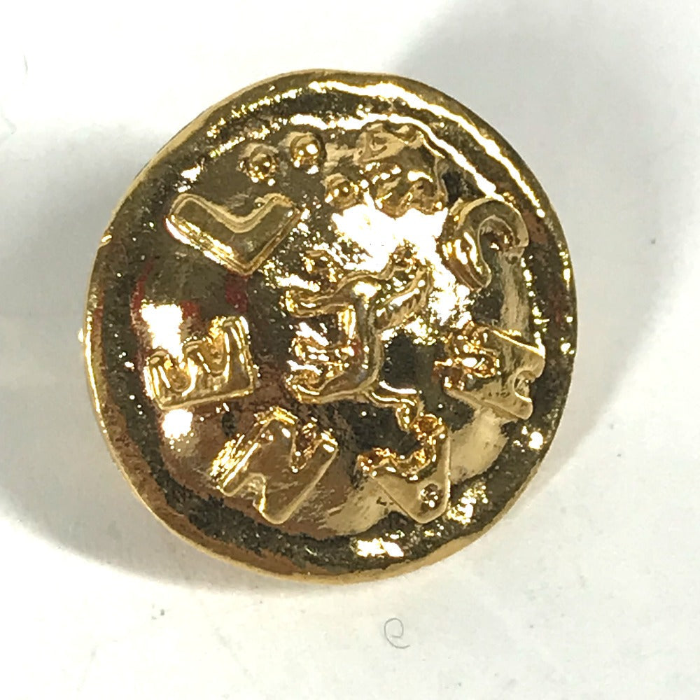 CHANEL Earring metal gold   CC COCO Mark logo round